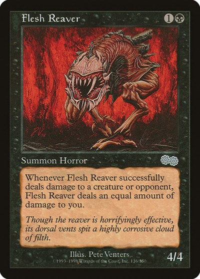 Flesh Reaver (Urza's Saga) Light Play