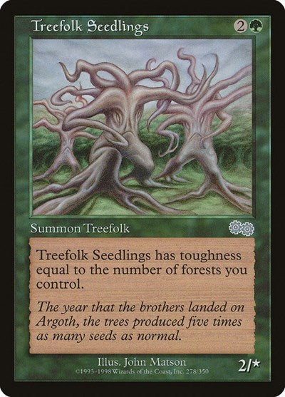 Treefolk Seedlings (Urza's Saga) Near Mint