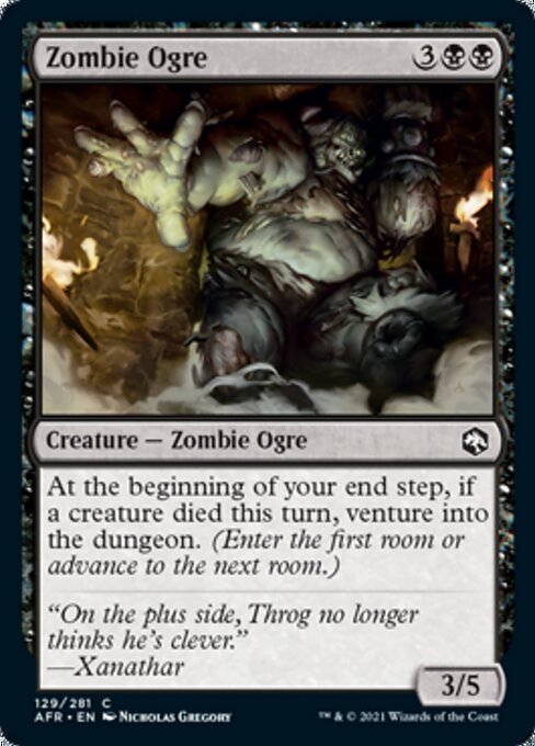 Zombie Ogre (Adventures in the Forgotten Realms) Near Mint Foil