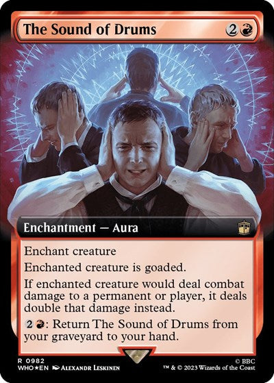 The Sound of Drums (Extended Art) (Surge Foil) (Universes Beyond: Doctor Who) Near Mint Foil