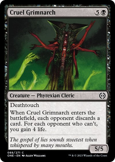 Cruel Grimnarch (Phyrexia: All Will Be One) Near Mint Foil