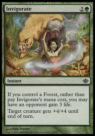 Invigorate (Duel Decks: Garruk vs Liliana) Medium Play