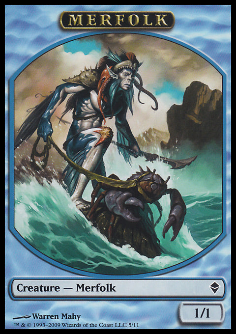 Merfolk (Token) (Zendikar) Light Play