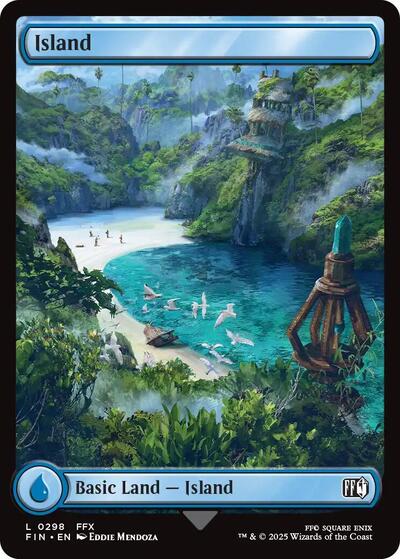 Island (0298) (Universes Beyond: FINAL FANTASY) Near Mint Foil