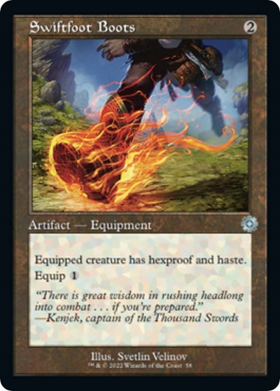 Swiftfoot Boots (The Brothers' War: Retro Frame Artifacts) Light Play Foil
