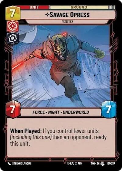 Savage Opress Monster (Twilight of the Republic) Near Mint Foil