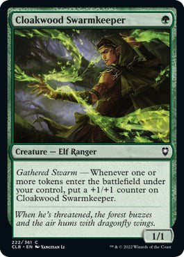 Cloakwood Swarmkeeper (Commander Legends: Battle for Baldur's Gate) Light Play