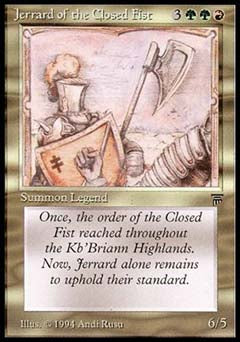 Jerrard of the Closed Fist (Legends) Medium Play