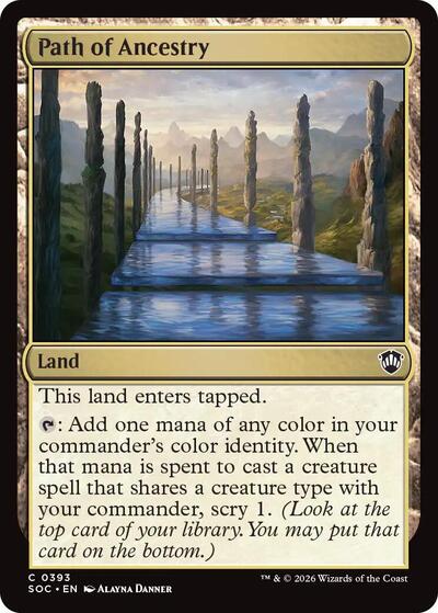 Path of Ancestry (Commander: Secrets of Strixhaven) Light Play