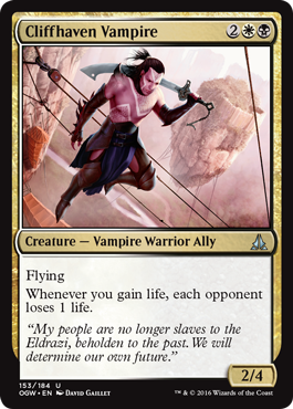 Cliffhaven Vampire (Oath of the Gatewatch) Light Play