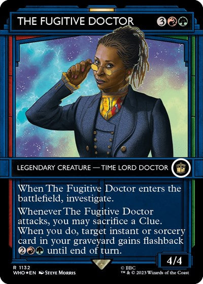 The Fugitive Doctor (Showcase) (Surge Foil) (Universes Beyond: Doctor Who) Light Play Foil
