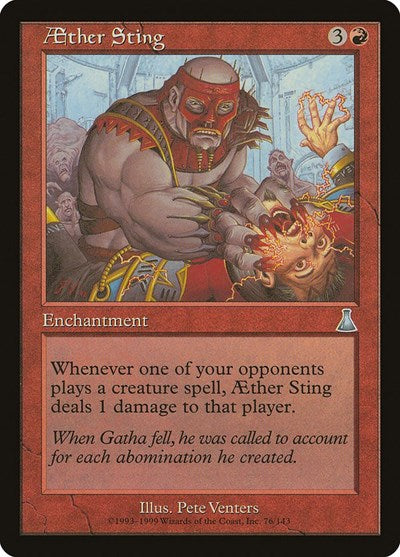 Aether Sting (Urza's Destiny) Damaged / Poor Foil