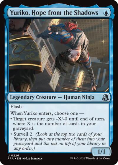 Yuriko, Hope from the Shadows (Reality Fracture) Near Mint Foil