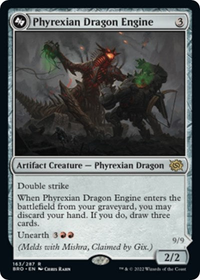 Phyrexian Dragon Engine (The Brothers' War) Medium Play Foil
