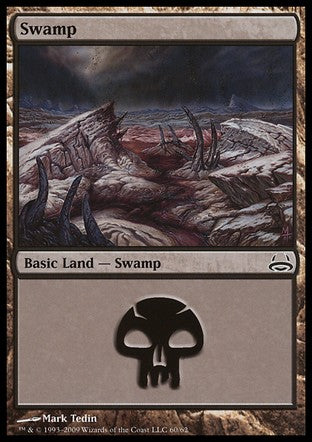 Swamp (60) (Duel Decks: Divine vs Demonic) Medium Play