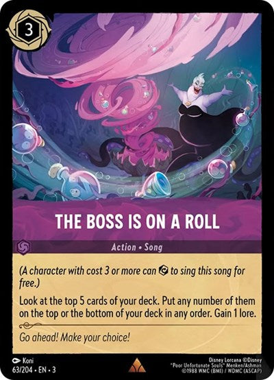 The Boss is on a Roll (Into the Inklands) Near Mint Cold Foil