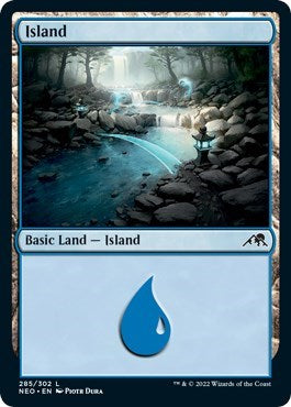 Island (285) (Kamigawa: Neon Dynasty) Near Mint