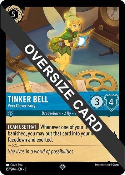 Tinker Bell - Very Clever Fairy (Oversized) (Into the Inklands) Near Mint Cold Foil