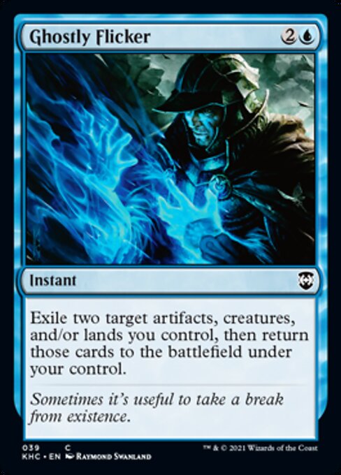 Ghostly Flicker (Commander 2021 Kaldheim) Near Mint