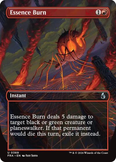 Essence Burn (Borderless) (Reality Fracture) Near Mint