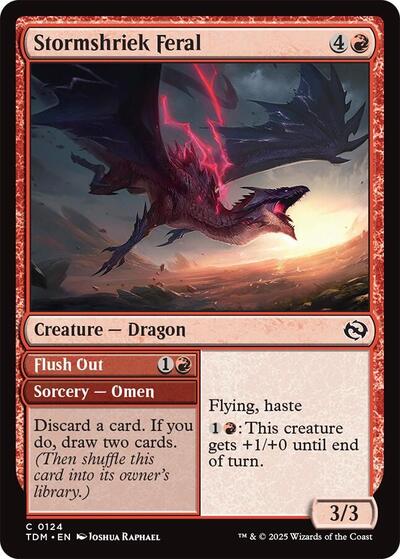 Stormshriek Feral (Tarkir: Dragonstorm) Near Mint Foil