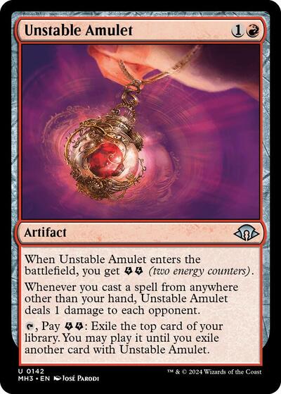 Unstable Amulet (Modern Horizons 3) Light Play