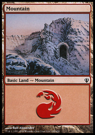 Mountain (145) (Archenemy) Light Play
