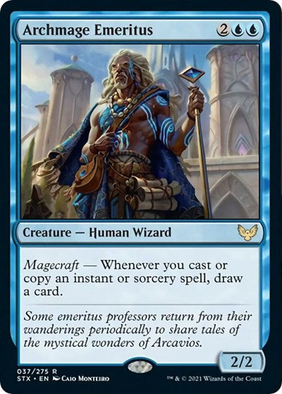 Archmage Emeritus (Strixhaven) Light Play Foil