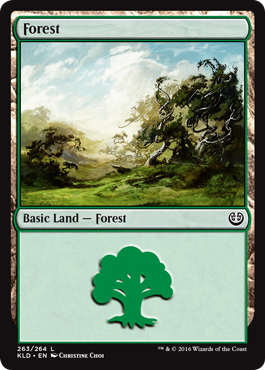 Forest (263) (Kaladesh) Light Play
