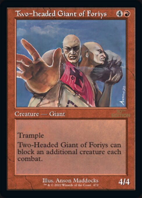 Two-Headed Giant of Foriys (Retro Frame) (30th Anniversary Edition) Near Mint