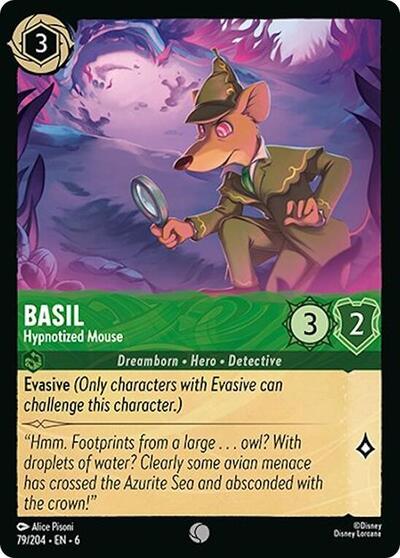 Basil - Hypnotized Mouse (Azurite Sea) Near Mint Cold Foil