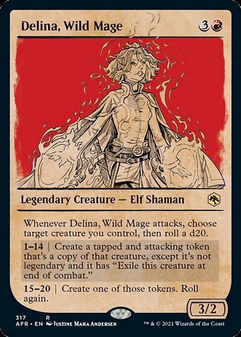 Delina, Wild Mage (Showcase) (Adventures in the Forgotten Realms) Light Play
