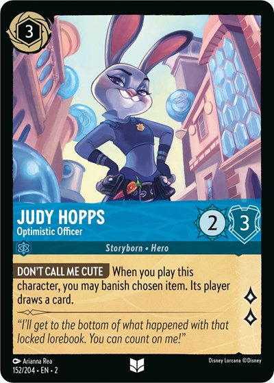 Judy Hopps - Optimistic Officer (Rise of the Floodborn) Near Mint Cold Foil