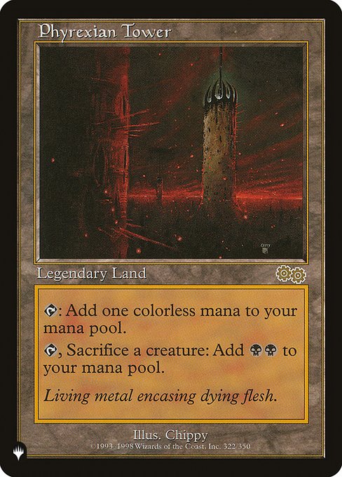 Phyrexian Tower (The List) Light Play