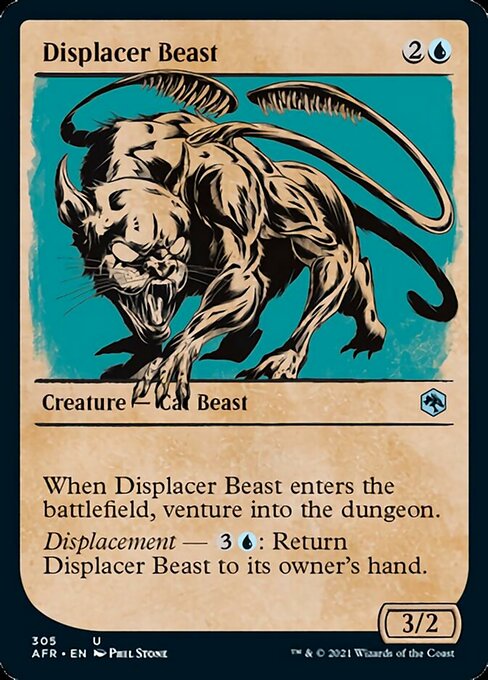 Displacer Beast (Showcase) (Adventures in the Forgotten Realms) Light Play