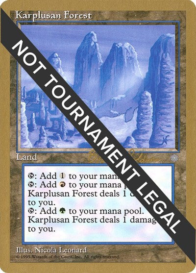 Karplusan Forest - 1998 Brian Selden (ICE) (World Championship Decks) Medium Play