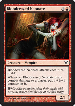 Bloodcrazed Neonate (Innistrad) Medium Play Foil