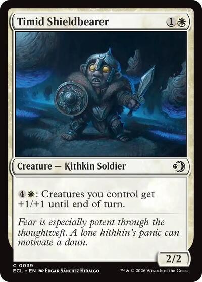 Timid Shieldbearer (Lorwyn Eclipsed) Light Play