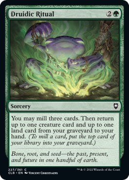 Druidic Ritual (Commander Legends: Battle for Baldur's Gate) Light Play