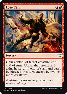 Lose Calm (Dragons of Tarkir) Near Mint Foil