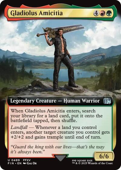 Gladiolus Amicitia (Extended Art) (Universes Beyond: FINAL FANTASY) Near Mint