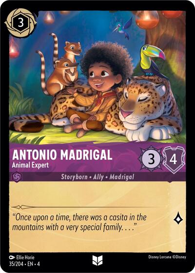 Antonio Madrigal - Animal Expert (Ursula's Return) Near Mint Cold Foil