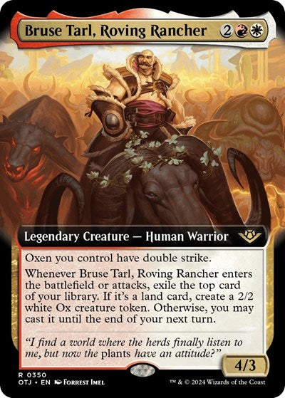 Bruse Tarl, Roving Rancher (Extended Art) (Outlaws of Thunder Junction) Near Mint Foil