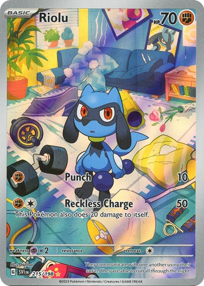 Riolu - 215 (Scarlet and Violet: Base Set) Near Mint Holofoil