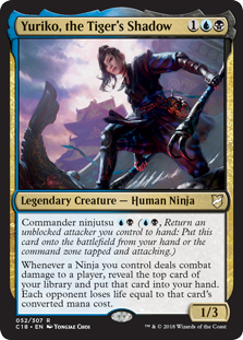 Yuriko, the Tiger's Shadow (Commander 2018) Damaged / Poor