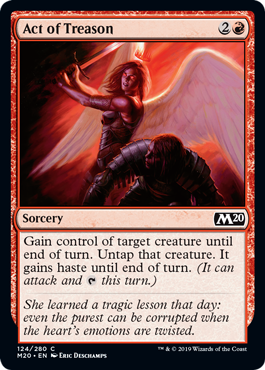 Act of Treason (Magic 2020 Core Set) Light Play Foil