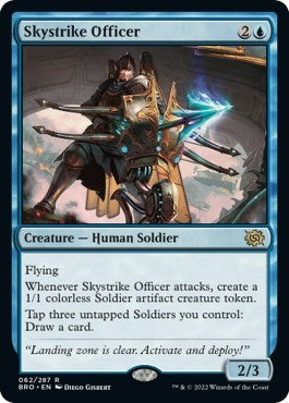 Skystrike Officer (The Brothers' War) Medium Play Foil