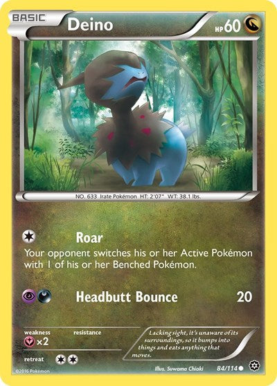 Deino (XY - Steam Siege) Light Play Reverse Holofoil