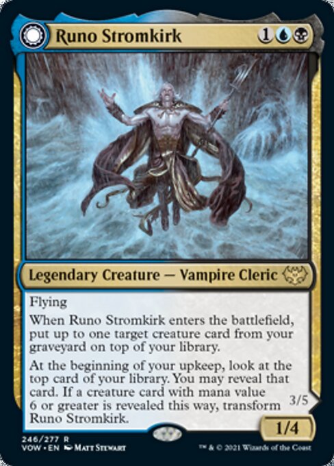 Runo Stromkirk / Krothuss, Lord of the Deep (Innistrad: Crimson Vow) Medium Play Foil