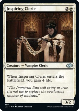 Inspiring Cleric (Jumpstart 2022) Light Play